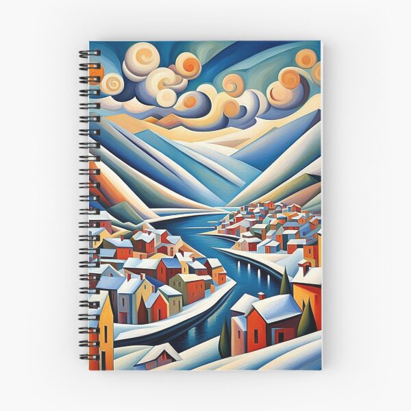 Item preview, Snowy Fjord Town 1 designed and sold by George Hutton Hunter.