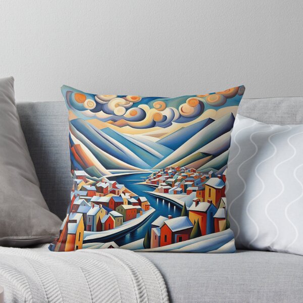 Item preview, Snowy Fjord Town 1 designed and sold by George Hutton Hunter.