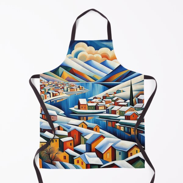 Item preview, Snowy Fjord Town 3 designed and sold by George Hutton Hunter.
