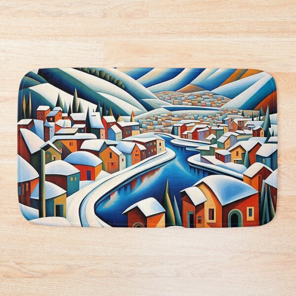 Item preview, Snowy Fjord Town 4 designed and sold by George Hutton Hunter.