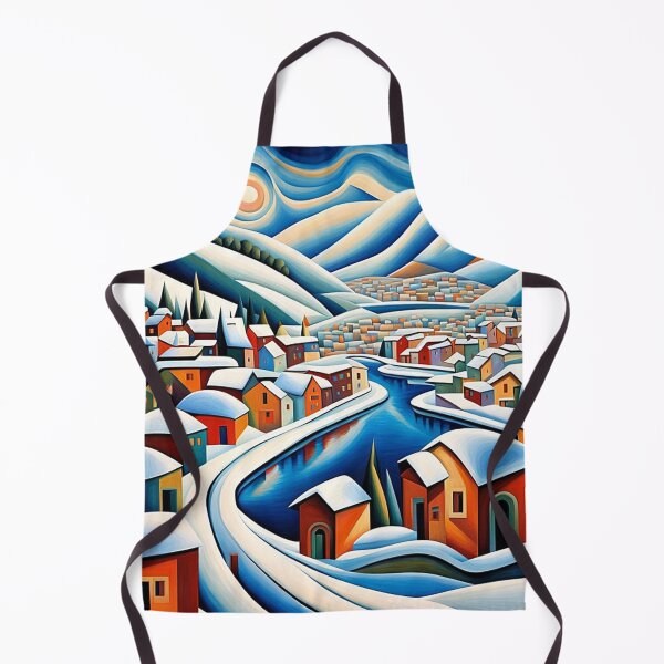 Item preview, Snowy Fjord Town 4 designed and sold by George Hutton Hunter.