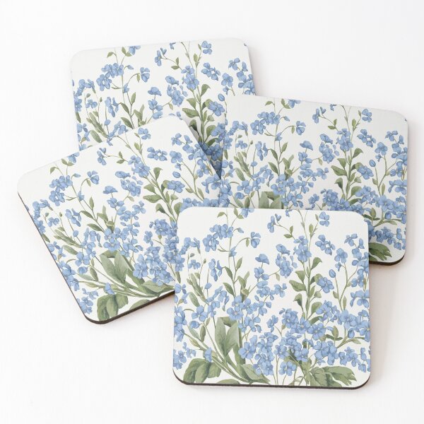Item preview, flower pattern, seamless pattern, floral pattern,Little Blue Flowers designed and sold by asbno19.