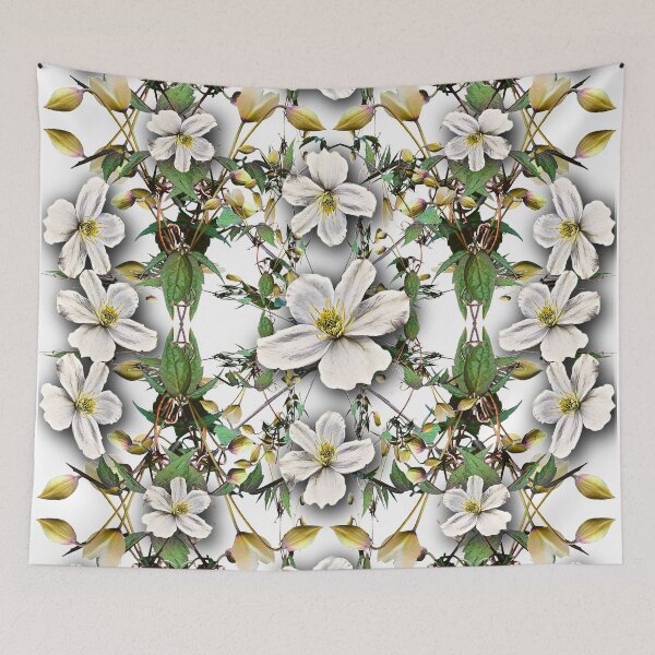 Item preview, Pattern from Clematis plant with flowers designed and sold by Robin3DT.