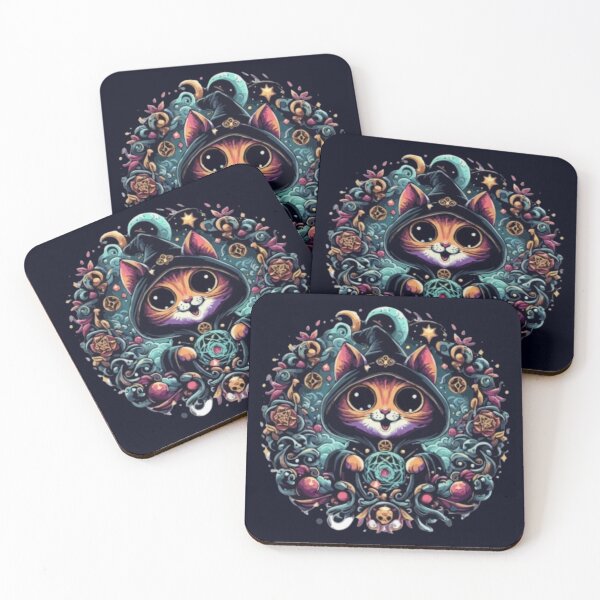 Item preview,  Necromancer Cute Cat  designed and sold by printmala.
