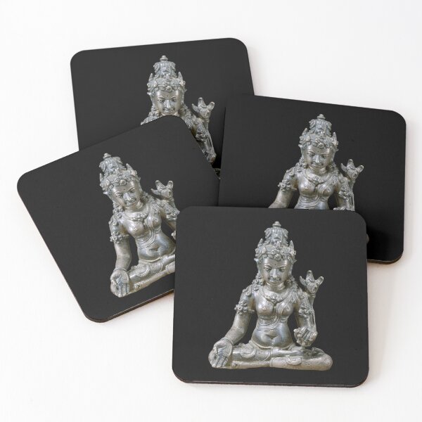 Item preview, Silver Javanese Seated Tara Statue designed and sold by gallofoto.