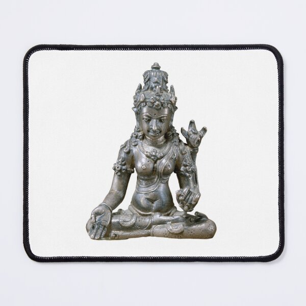 Item preview, Silver Javanese Seated Tara Statue designed and sold by gallofoto.