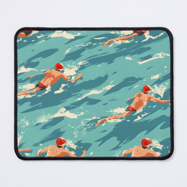 Item preview, Retro swimmers pattern 2 designed and sold by Wildflow Creations.