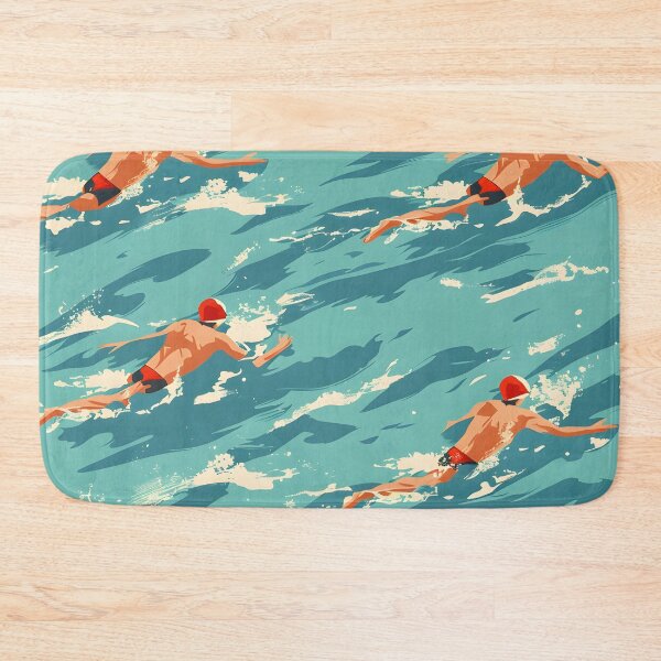 Item preview, Retro swimmers pattern 2 designed and sold by Wildflow Creations.
