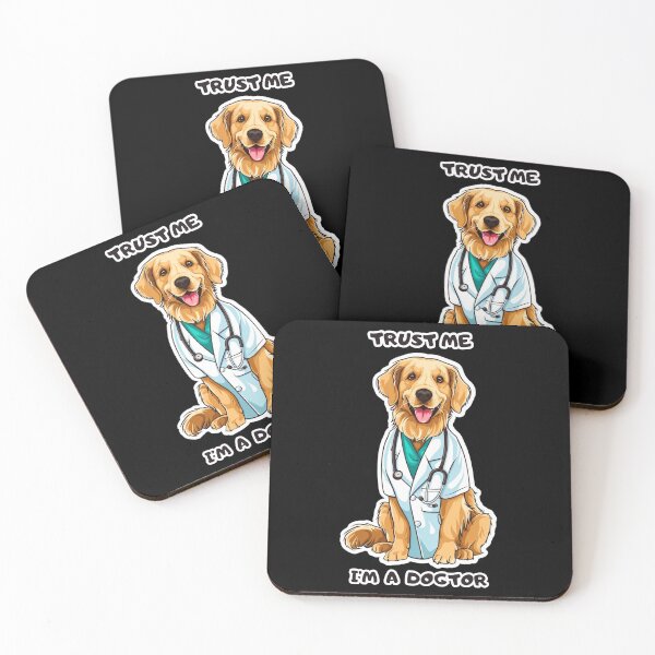 Item preview, Trust Me I'm a Dogtor Golden Funny Gifts designed and sold by artMadlen.