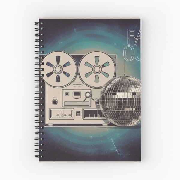 Item preview,  Tape recorder from the 1970s, disco ball, 1970s vibe, Far out, inscription designed and sold by WiolettaS.