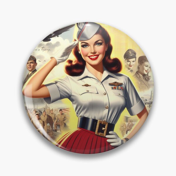 Item preview, Vintage Army Pin-up designed and sold by PulpVintage.