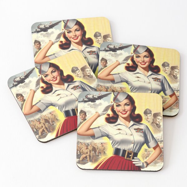 Item preview, Vintage Army Pin-up designed and sold by PulpVintage.