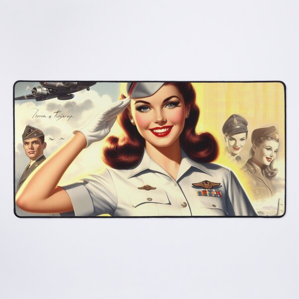 Item preview, Vintage Army Pin-up designed and sold by PulpVintage.