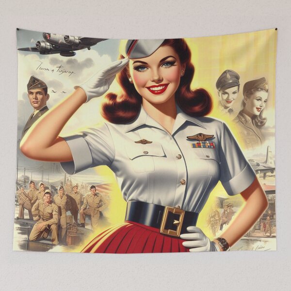 Item preview, Vintage Army Pin-up designed and sold by PulpVintage.