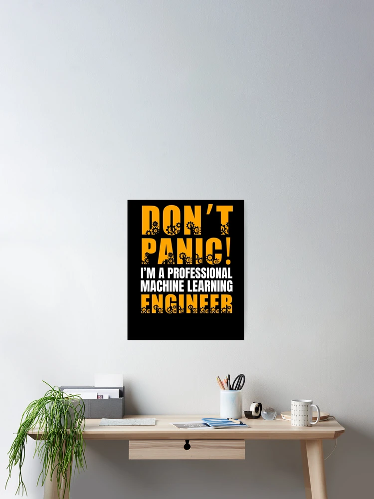 Thumbnail 2 of 3, Poster, Machine Learning Engineer Artificial Intelligence designed and sold by GrumpyDadCo.