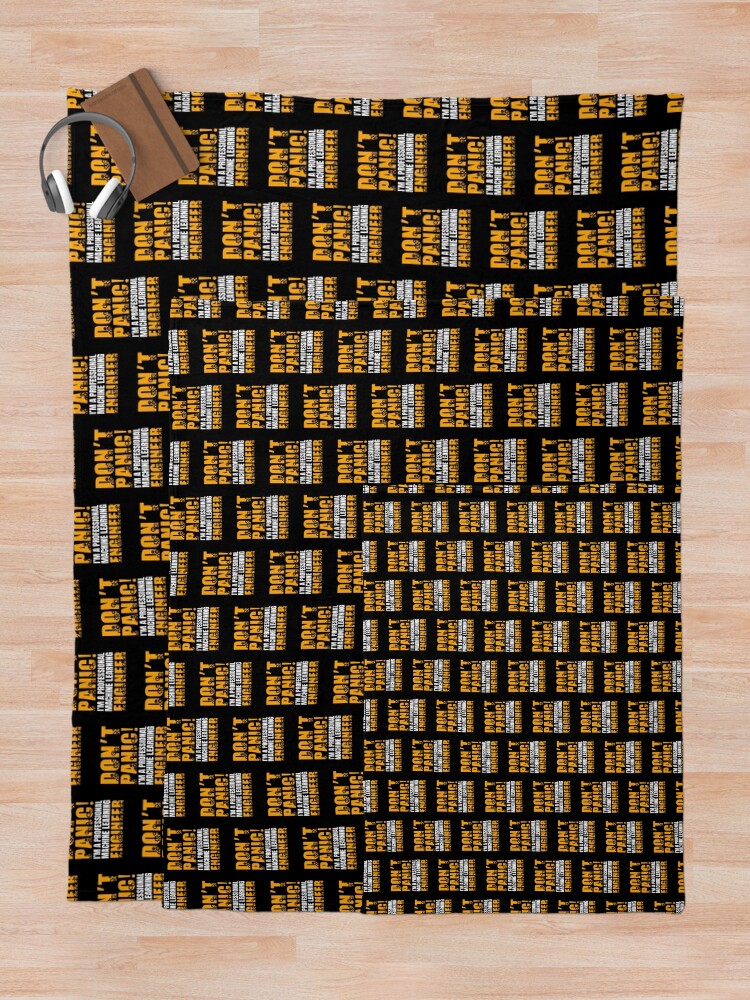 Thumbnail 5 of 6, Throw Blanket, Machine Learning Engineer Artificial Intelligence designed and sold by GrumpyDadCo.