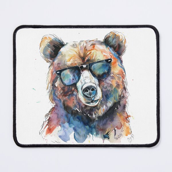 Item preview, Bear with Sunglasses designed and sold by SociallyRemoved.