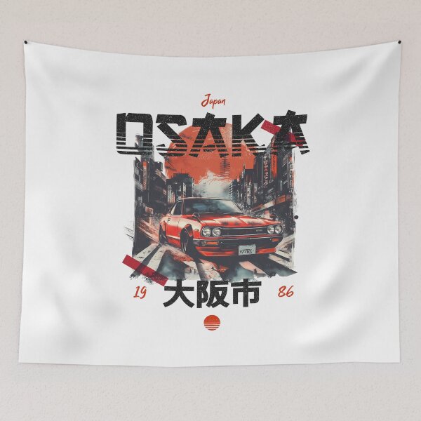 Item preview, Japon Osaka - A Tapestry of Japanese Artistry and Automotive Passion designed and sold by D-Infinite.