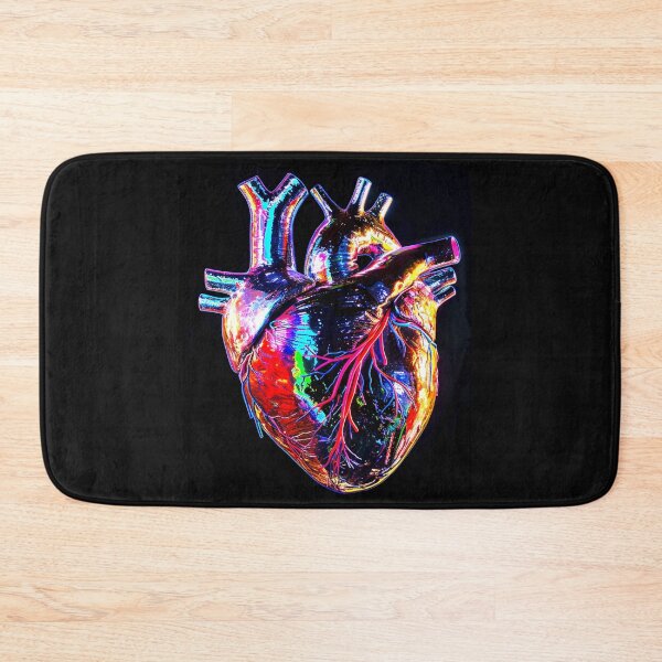 Artikelvorschau, Organic Herz Human Neon farbig schwarz entworfen und verkauft von G-M-Designs.