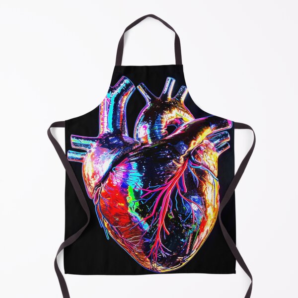 Artikelvorschau, Organic Herz Human Neon farbig schwarz entworfen und verkauft von G-M-Designs.