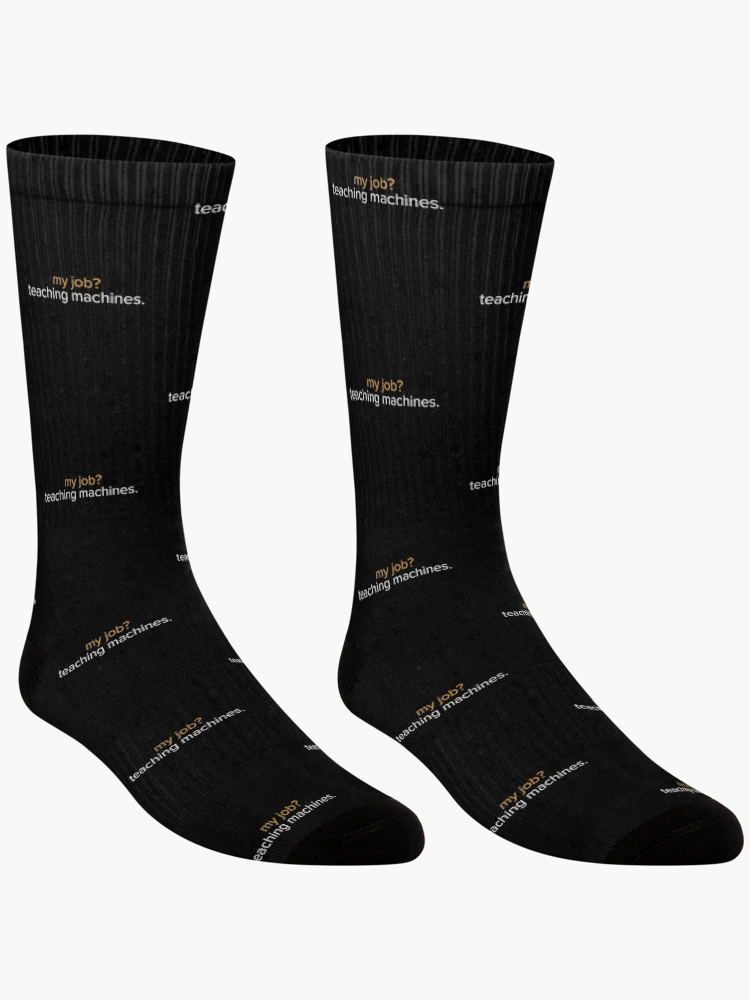 Thumbnail 3 of 5, Socks, Machine Learning Engineer Artificial Intelligence designed and sold by GrumpyDadCo.