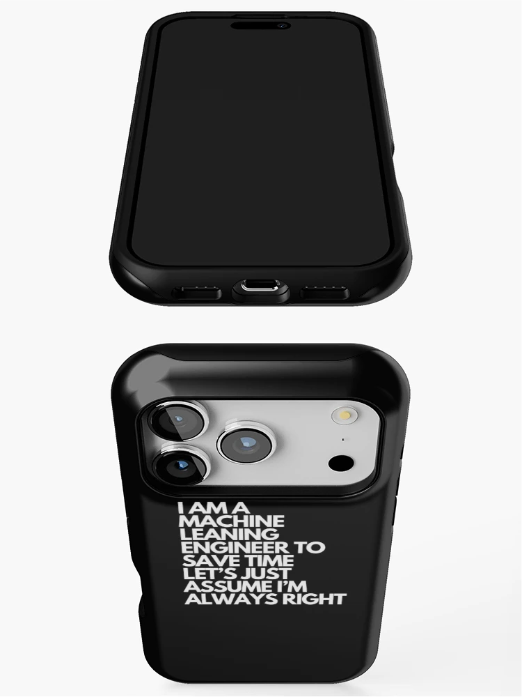 Thumbnail 3 of 4, iPhone Case, Machine Learning Engineer Artificial Intelligence designed and sold by GrumpyDadCo.
