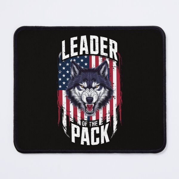Item preview, Alpha Wolf & American Pride Tee - Leader of the Pack Patriotic T-Shirt designed and sold by HOMEDESIGNPRINT.