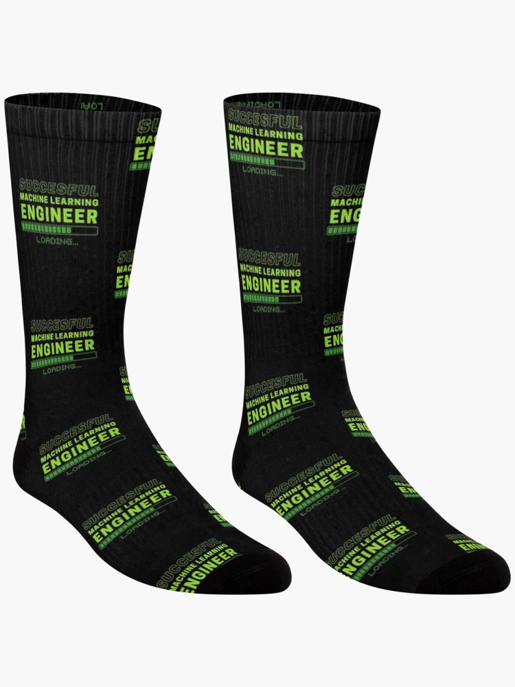 Thumbnail 3 of 5, Socks, Machine Learning Engineer Artificial Intelligence designed and sold by GrumpyDadCo.