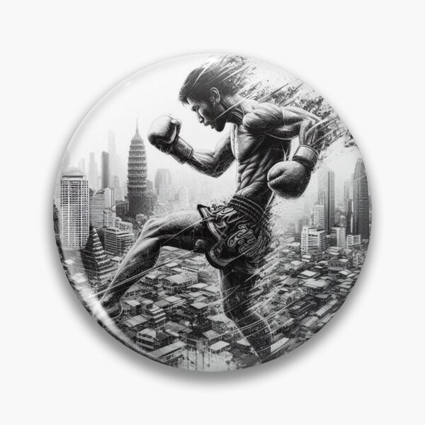 Item preview, Muay Thai Fighter Thailand Kickboxing  designed and sold by Martial-Art-23.