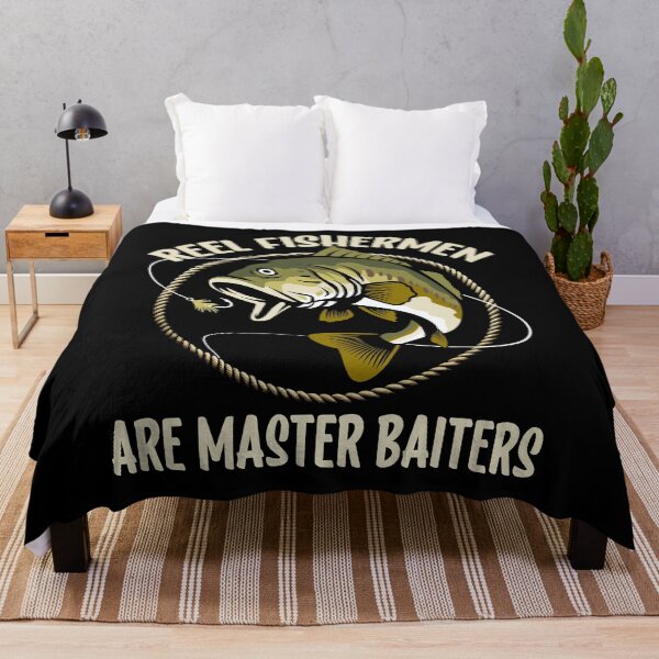 Item preview, Funny Fishing Reel Fishermen Are Master Baiters Angler Humor Lucky Fishing designed and sold by Bad Kitty Designz.