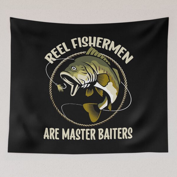 Item preview, Funny Fishing Reel Fishermen Are Master Baiters Angler Humor Lucky Fishing  designed and sold by Bad Kitty Designz.
