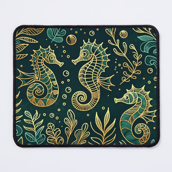 Item preview, Golden Seahorses designed and sold by The Selkie Siren.