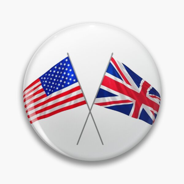 Artikelvorschau, Großbritannien, USA Flaggen gekreuzt entworfen und verkauft von LaughingProf.