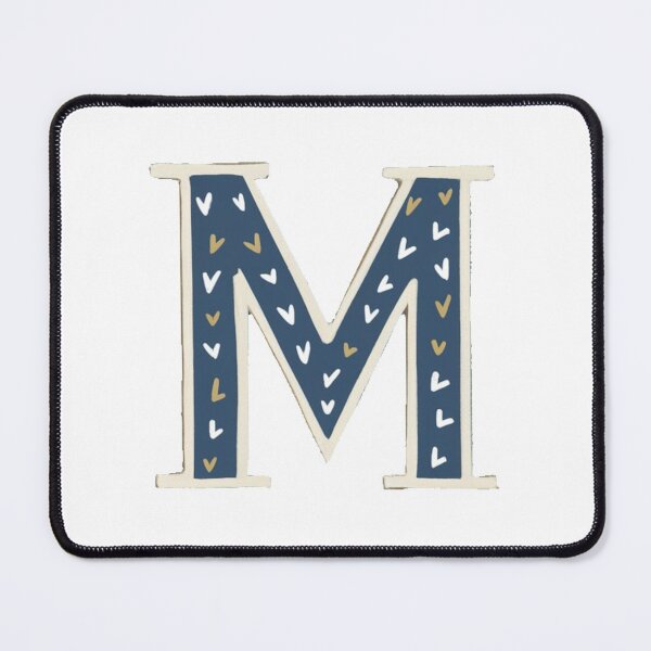 Item preview, monogram m blue designed and sold by hamzamah.
