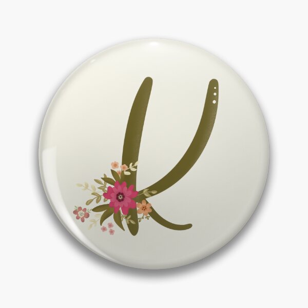 Item preview, Vintage Bouquet Floral Initial - K designed and sold by Willow & Grace Designs.