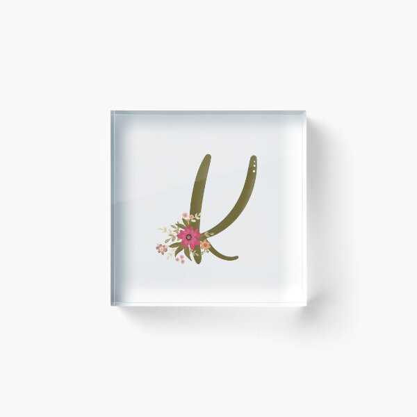 Item preview, Vintage Bouquet Floral Initial - K designed and sold by Willow & Grace Designs.