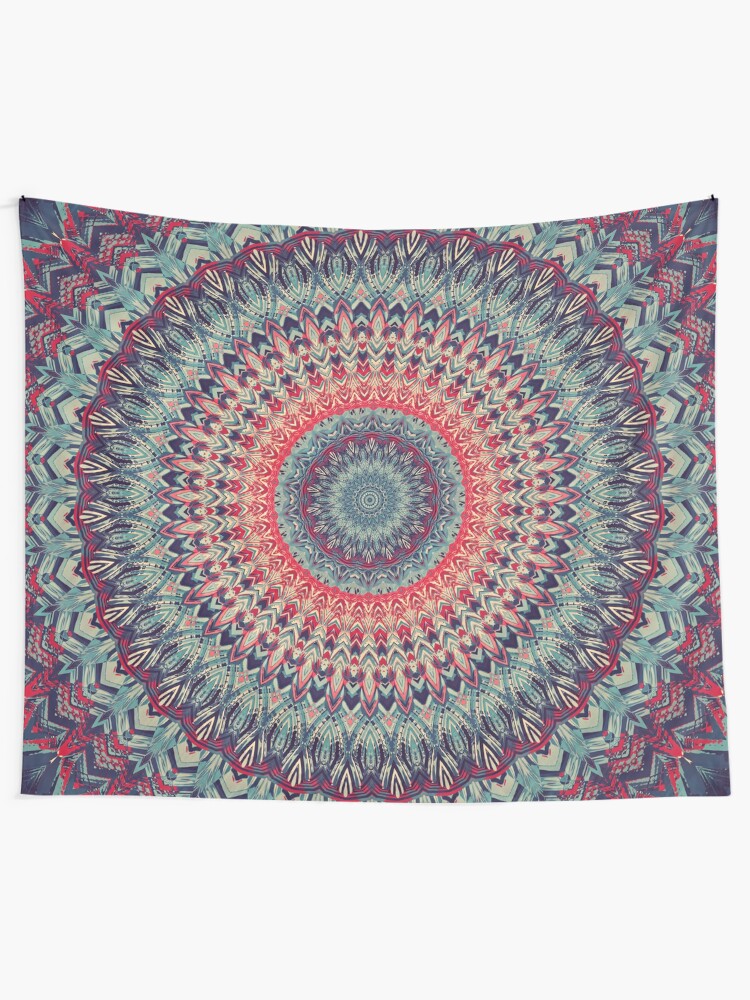 Alternate view of Mandala 01 Wall Tapestry