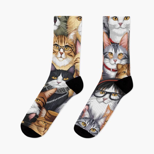 Item preview, Whiskered Wonders A Chic Cat Pattern designed and sold by Haji  Kamora.