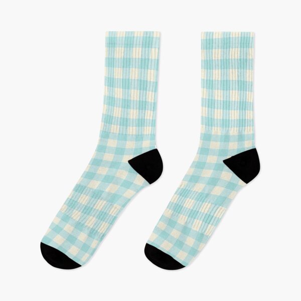 Artikelvorschau, Pastellblaues Gingham-Muster entworfen und verkauft von Sol-threads.