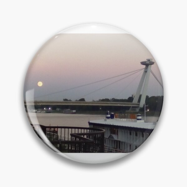 Item preview, Danube, moon, and sky, Bratislava -UFO designed and sold by miaterinka.