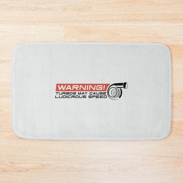 Item preview, Warning! Turbos May Cause Ludicrous Speed - Light Background designed and sold by ApexFibers.