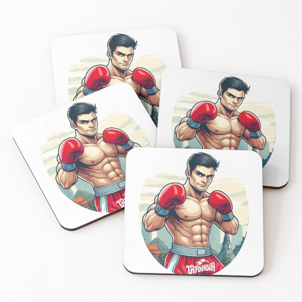 Item preview, Colorful Muay Thai Fighter Comic Style  designed and sold by Martial-Art-23.