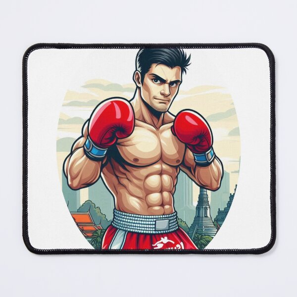 Item preview, Colorful Muay Thai Fighter Comic Style designed and sold by Martial-Art-23.