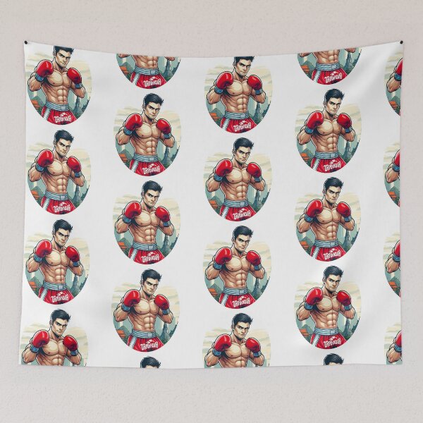 Item preview, Colorful Muay Thai Fighter Comic Style  designed and sold by Martial-Art-23.