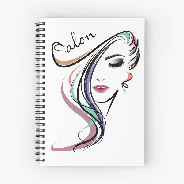 Item preview, Salon lady with colorful hair designed and sold by SunPalmDesigns.