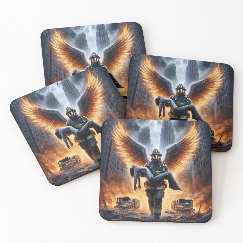 Item preview, Coasters (Set of 4) designed and sold by RescueMerch.