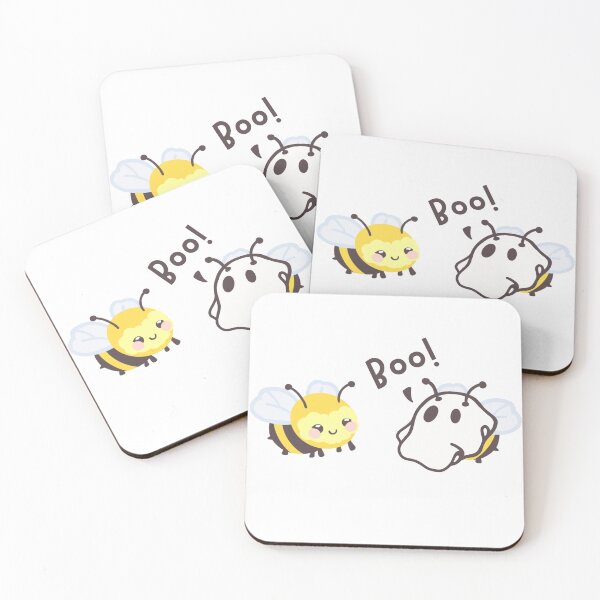 Item preview, Boo! Spooky Ghost Bee designed and sold by DesignByRoseCo.