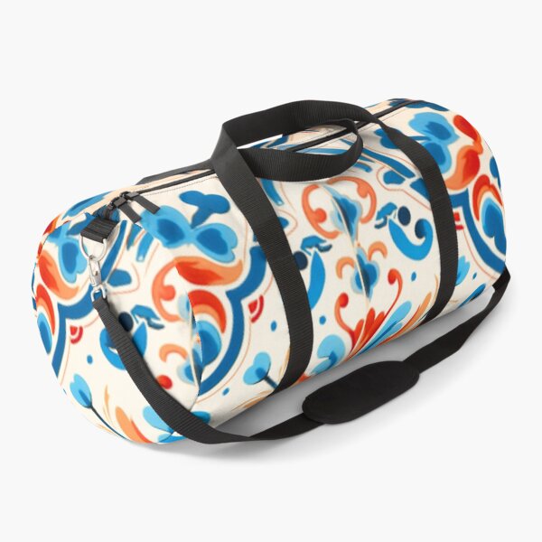 Item preview, Mediterranean Tile: Orange and Blue designed and sold by Kiki-Hes.