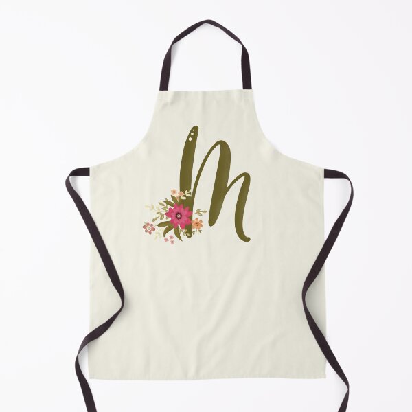 Item preview, Vintage Bouquet Floral Initial - M designed and sold by Willow & Grace Designs.