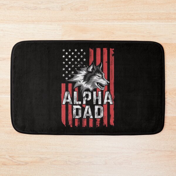Item preview, Alpha Dad - Patriotic Wolf T-Shirt for Strong Fathers designed and sold by HOMEDESIGNPRINT.
